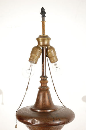Middle Eastern Moorish Syrian Brass Pierced Floor Lamp