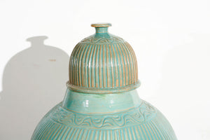 Moorish Turquoise Ceramic Vases