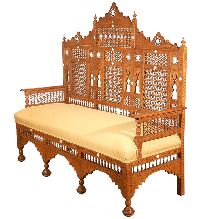 Middle Eastern Syrian Settee