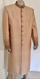 Gold Brocade Gentleman Indian Wedding or Party Maharaja Sultan Tuxedo Coat