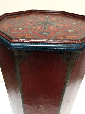 1960s Moroccan Moorish Pedestal Octagonal Table