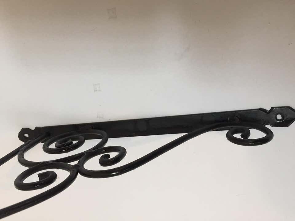 Wrought Iron Scrolling Wall Mounted Bracket for Lanterns or Signs – view 3