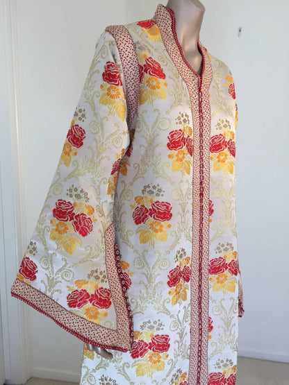 Moroccan Brocade Caftan Maxi Dress Kaftan Handmade in Morocco Africa