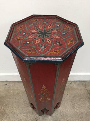 1960s Moroccan Moorish Pedestal Octagonal Table