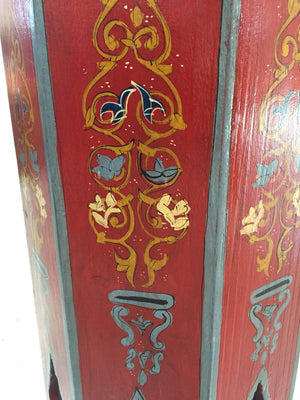 1960s Moroccan Moorish Pedestal Octagonal Table