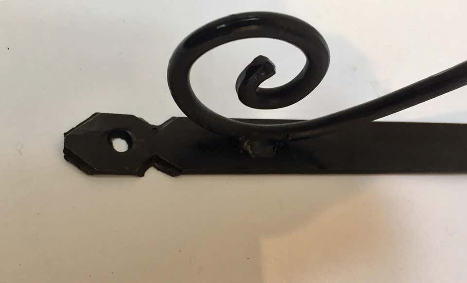 Wrought Iron Scrolling Wall Mounted Bracket for Lanterns or Signs – view 2