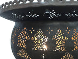 Antique 19th Century Hand-Crafted Moorish Pierced Brass Turkish Chandelier