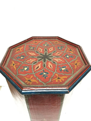 1960s Moroccan Moorish Pedestal Octagonal Table