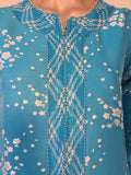 Vintage Moroccan Designer Kaftan Turquoise Maxi Dress Kaftan