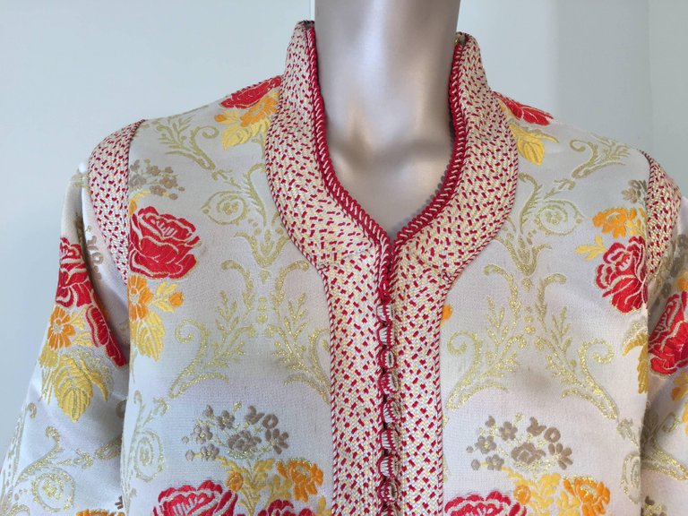 Moroccan Brocade Caftan Maxi Dress Kaftan Handmade in Morocco Africa