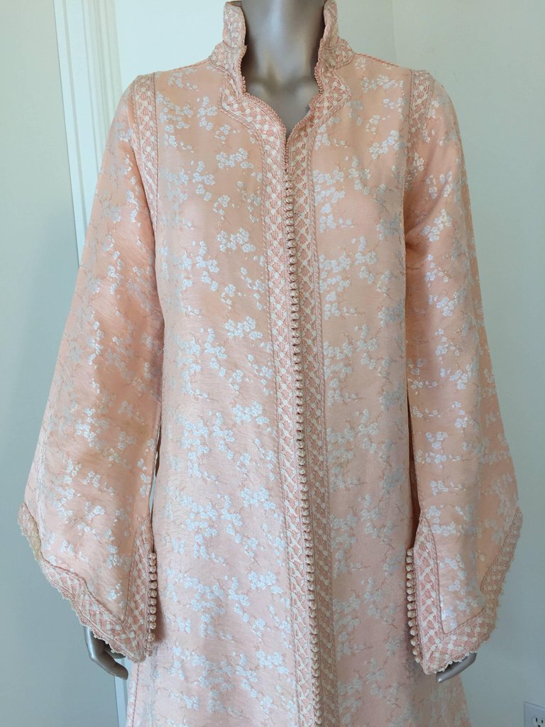 Moroccan Caftan Maxi Dress Kaftan Handmade in Morocco North Africa 1970's