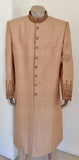 Gold Brocade Gentleman Indian Wedding or Party Maharaja Sultan Tuxedo Coat