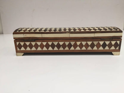Vizagapatam Anglo-Indian Rectangular Box with Bone Inlaid