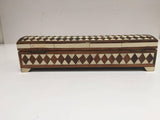 Vizagapatam Anglo-Indian Rectangular Box Inlaid with Sandalwood