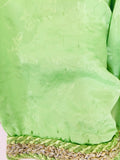 Elegant Moroccan Caftan Green and Gold Embroidered with Moorish Designs