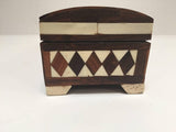 Vizagapatam Anglo-Indian Rectangular Box Inlaid with Sandalwood