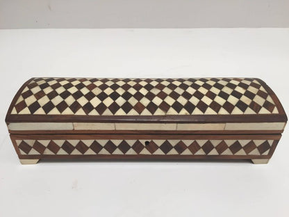 Vizagapatam Anglo-Indian Rectangular Box with Bone Inlaid