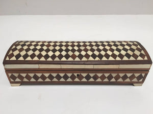 Vizagapatam Anglo-Indian Rectangular Box Inlaid with Sandalwood