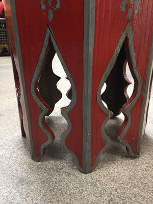 1960s Moroccan Moorish Pedestal Octagonal Table