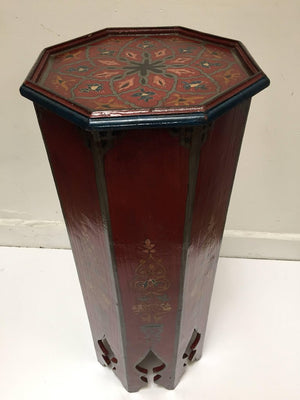 1960s Moroccan Moorish Pedestal Octagonal Table