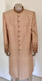 Gold Brocade Gentleman Indian Wedding or Party Maharaja Sultan Tuxedo Coat