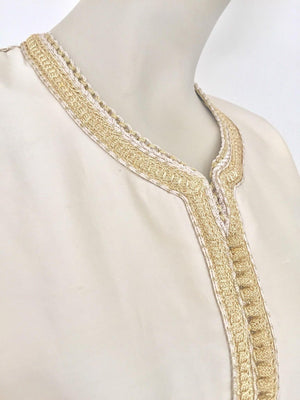 Moroccan Elegant Luxury Dupiono Silk Caftan Gown Maxi Dress