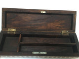 Vizagapatam Anglo-Indian Rectangular Box Inlaid with Sandalwood