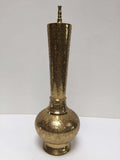 Elegant Tall Syrian Polished Brass Decorative Lamp Base