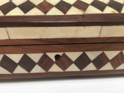 Vizagapatam Anglo-Indian Rectangular Box with Bone Inlaid
