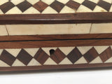Vizagapatam Anglo-Indian Rectangular Box Inlaid with Sandalwood
