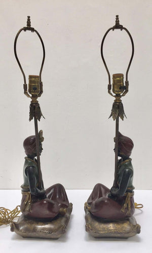 Pair of Midcentury Moorish Table Lamps