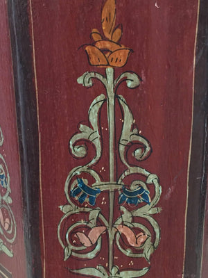 Hand-Painted Moroccan Pedestal Table