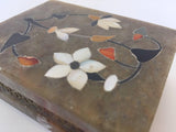 Anglo-Raj Marble Inlay Box Pietra Dura