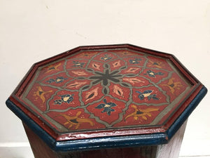 1960s Moroccan Moorish Pedestal Octagonal Table