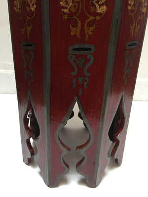 1960s Moroccan Moorish Pedestal Octagonal Table