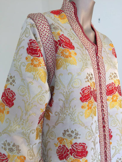 Moroccan Brocade Caftan Maxi Dress Kaftan Handmade in Morocco Africa