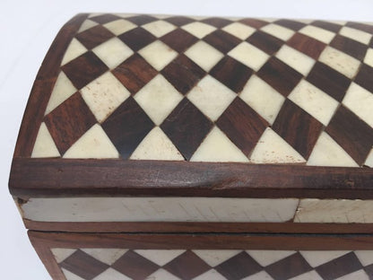 Vizagapatam Anglo-Indian Rectangular Box with Bone Inlaid