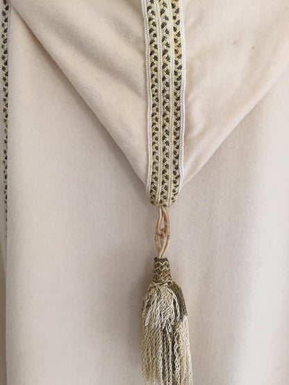 Moroccan Hooded Wool Burnous Cape, circa 1960