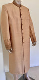 Gold Brocade Gentleman Indian Wedding or Party Maharaja Sultan Tuxedo Coat