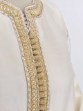 Moroccan Elegant Luxury Dupiono Silk Caftan Gown Maxi Dress