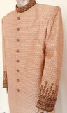 Gold Brocade Gentleman Indian Wedding or Party Maharaja Sultan Tuxedo Coat