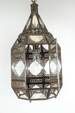 Vintage Moorish Clear Glass Hanging Lantern