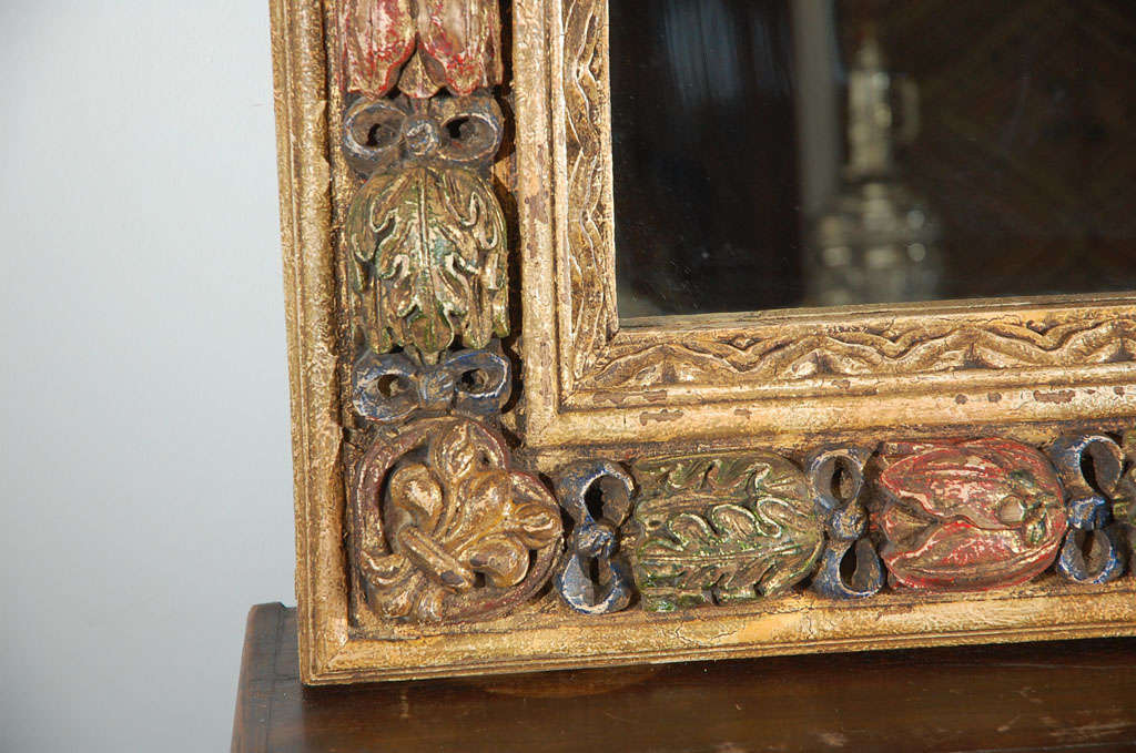 Moorish Style Hand-Carved Italian Mirror