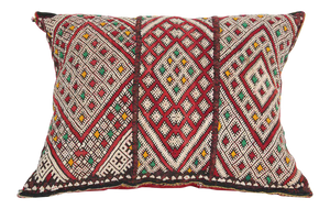 Moroccan Handwoven Tribal Berber Kilim Throw Pillow