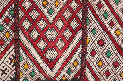 Moroccan Handwoven Tribal Berber Kilim Throw Pillow