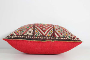 Moroccan Handwoven Tribal Berber Kilim Throw Pillow