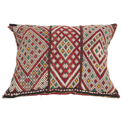 Moroccan Handwoven Tribal Berber Kilim Throw Pillow