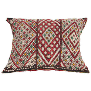 Moroccan Handwoven Tribal Berber Kilim Throw Pillow