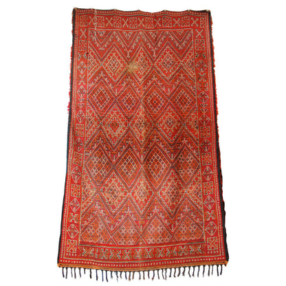 Moroccan Tribal Rug Double side Red