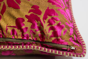 Moorish Oversized Pink and Gold Floor Pillow Cushion